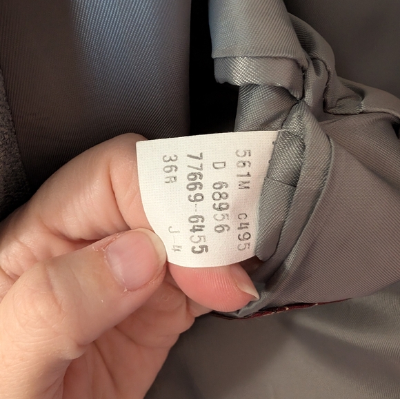 Vintage Levi Action Suit Blazer Men's 36R Gray - Picture 7 of 7